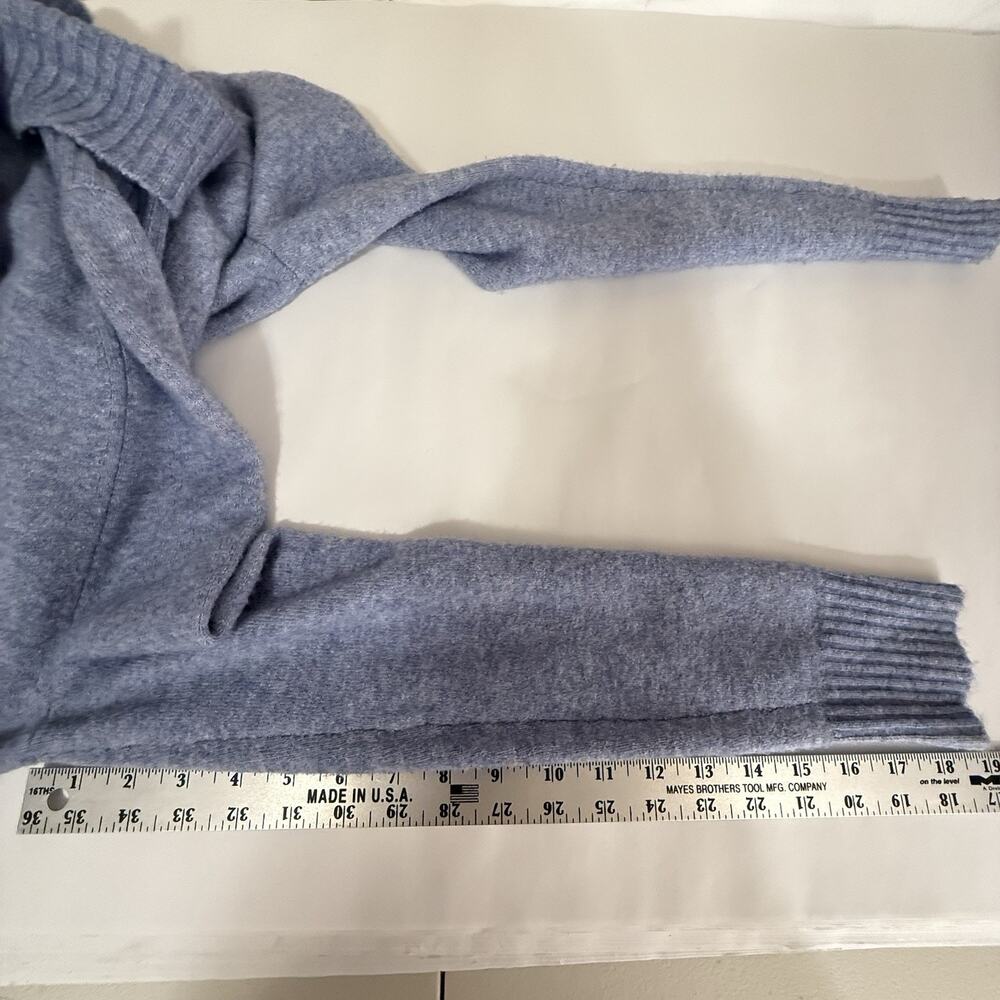 J.Crew SuperSoft Turtleneck Sweater Wool Alpaca Blend Blue Womens SIZE XS Cozy - Picture 11 of 12